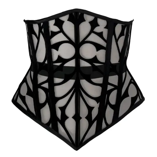 DOGMA DECORATIVE UNDERBUST - BLACK MESH