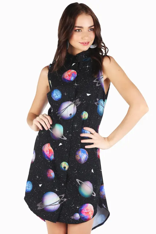 Paper Universe Business Time Shirt Dress