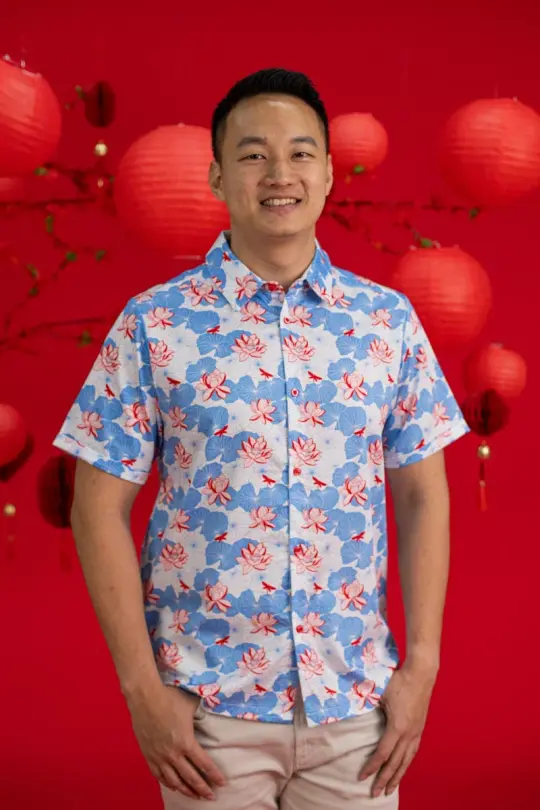 Men's Shirt - Blue Lotus