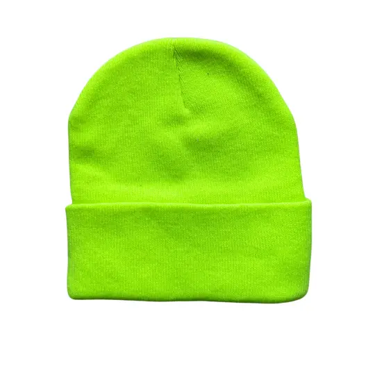 The Adult Chainstitch Beanie - Neon