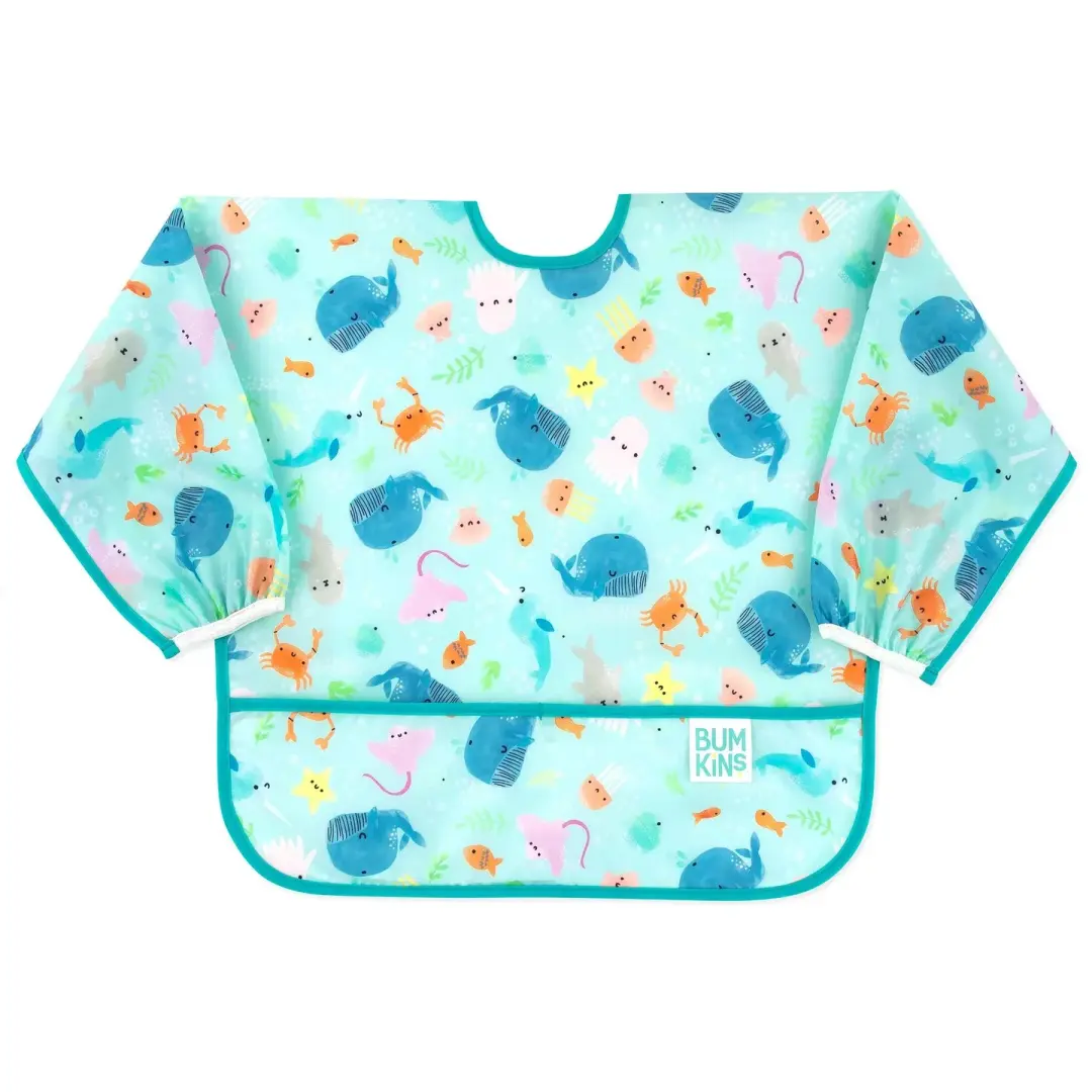 Sleeved Bib: Ocean Life