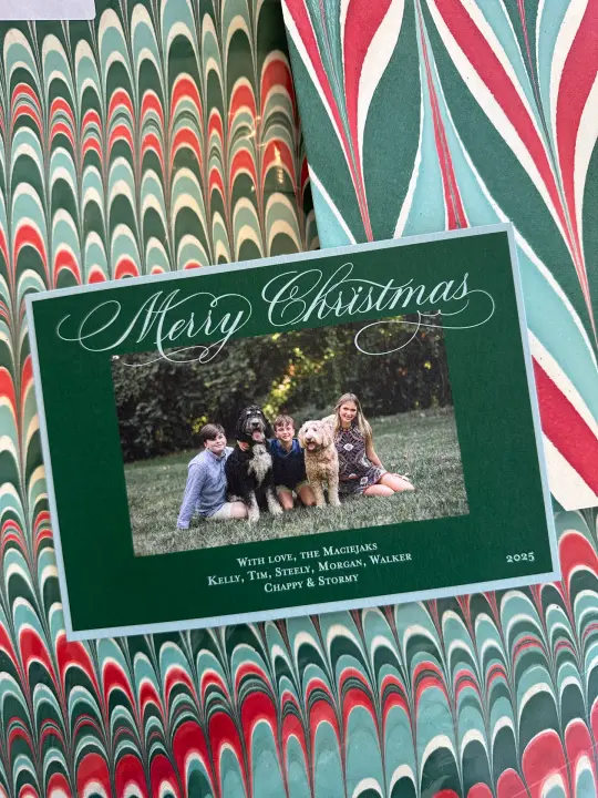 Book a Custom Holiday card order consult with Kate