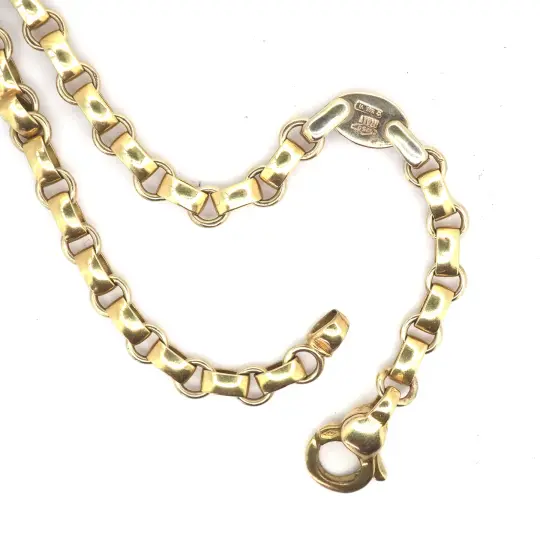 18k gold book chain vintage
