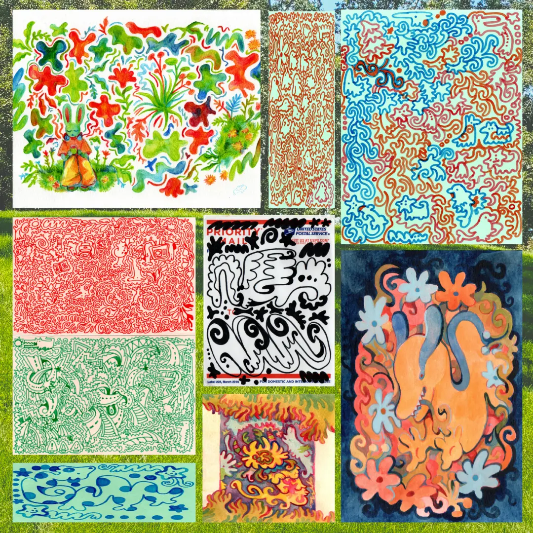 unframed paintings + more original drawings (DISCOUNTED!)