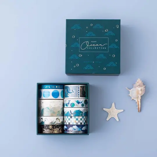 Tsuki 'Ocean Edition' Washi Tape Set ☾