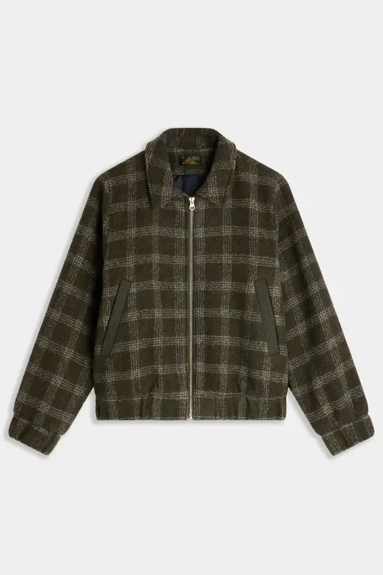 VALAYA-CHECKED JACKET WITH ZIP