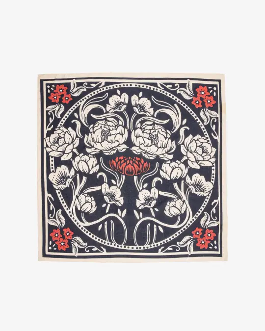 Felix Green Organic Cotton "Aubrey" Bandana - Charcoal