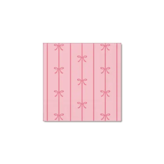 PETAL PINK SIGNATURE BOW SMALL NAPKINS