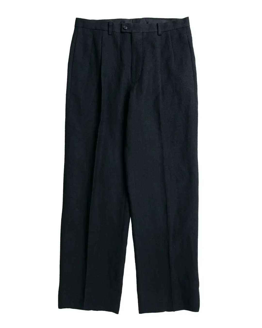 KAPTAIN SUNSHINE Wool Hemp Mesh Neutral Trousers Black