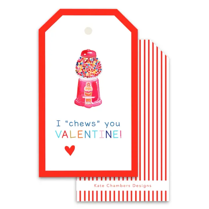 I "Chews" You Valentine's Day Gift Tag