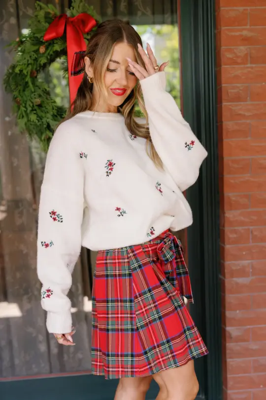 Ellis Sweater in Ivory Jubilant Bloom