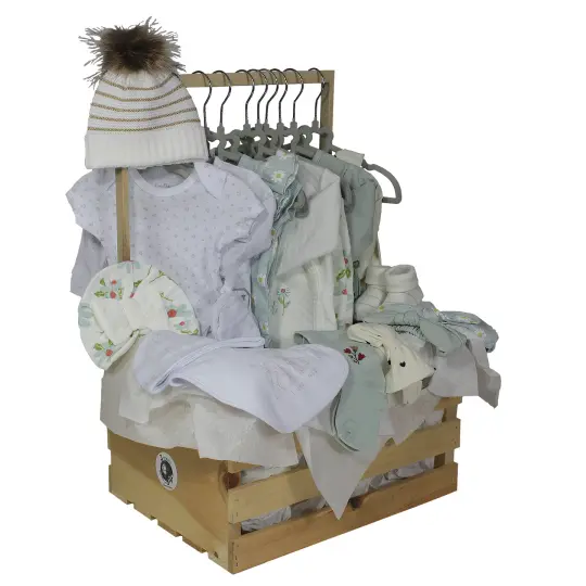 31 Pc Girls Crate, Blue/Cream