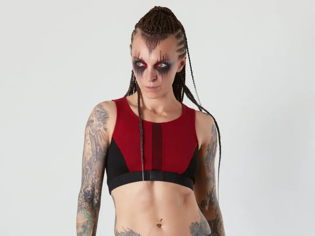 BT-6 Red crop top