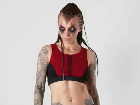 BT-6 Red crop top