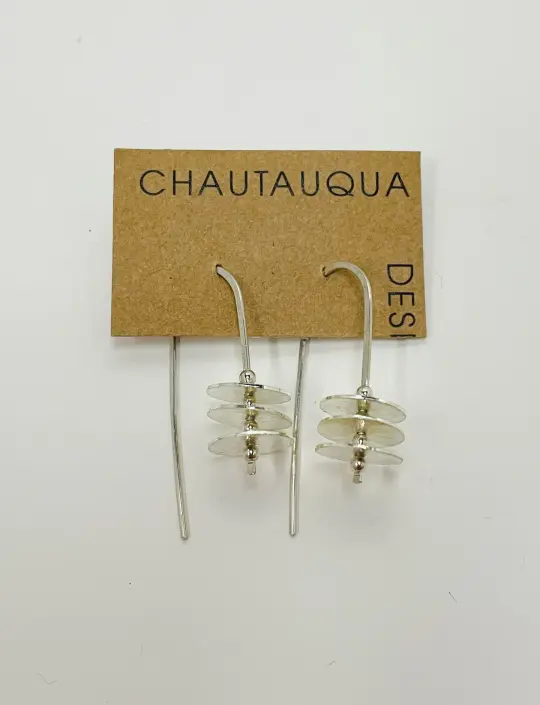 Stacked Disc Earrings