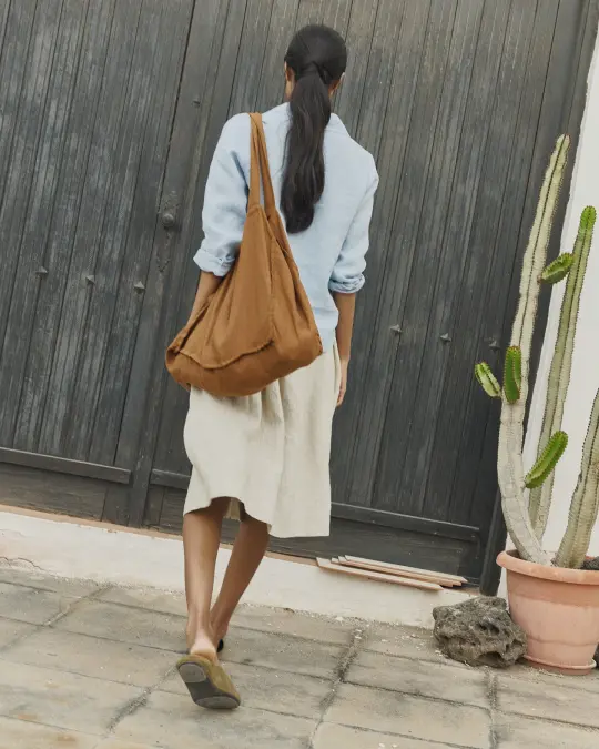 Carry All Linen Tote Bag