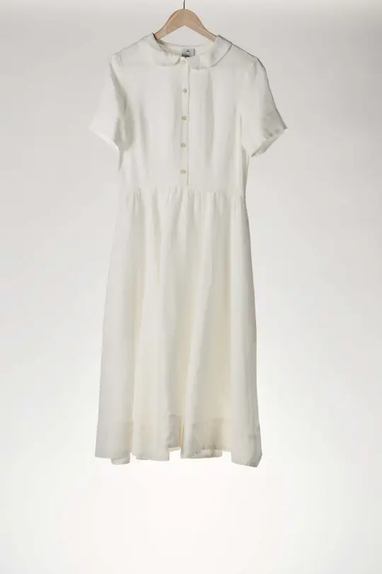 Magnolia White Sleeve Short Classic Dress