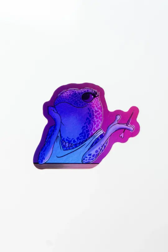 Amethyst Dart Babe Sticker