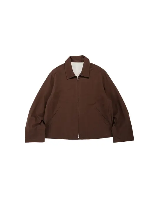 James Coward Site Jacket Dark Brown Cotton Wool Twill