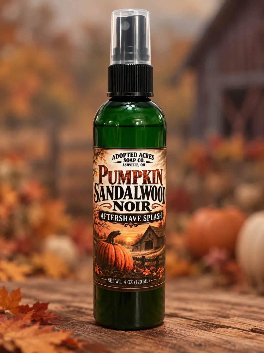 Pumpkin Sandalwood Noir Aftershave Splash 120ml.