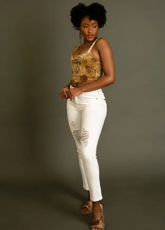 Journee Top in Honey Floral
