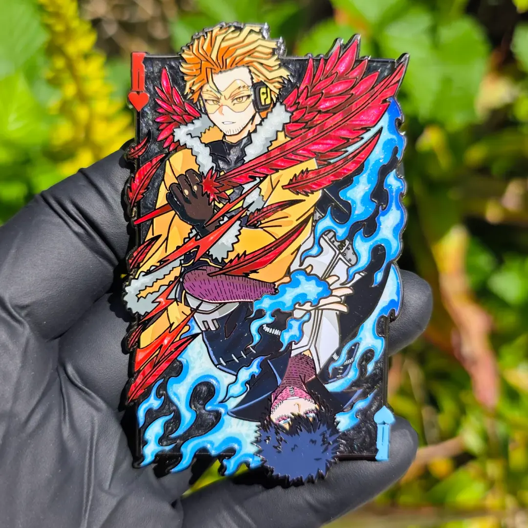 King of Hearts Pin (Black Swirlpearl Card) v3