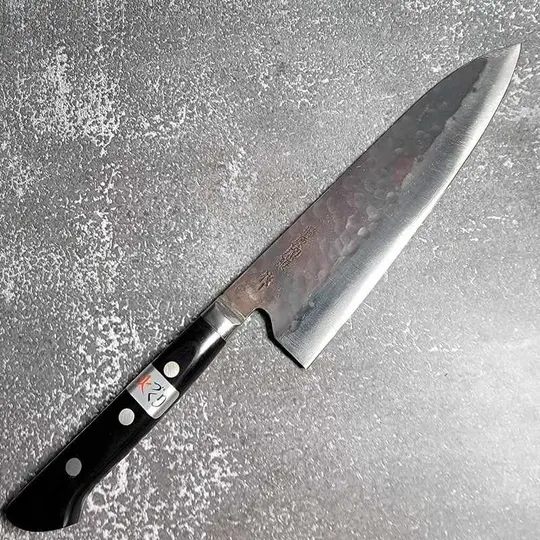 Teruyasu Fujiwara Denka Aogami Super Gyuto 210mm Western Handle