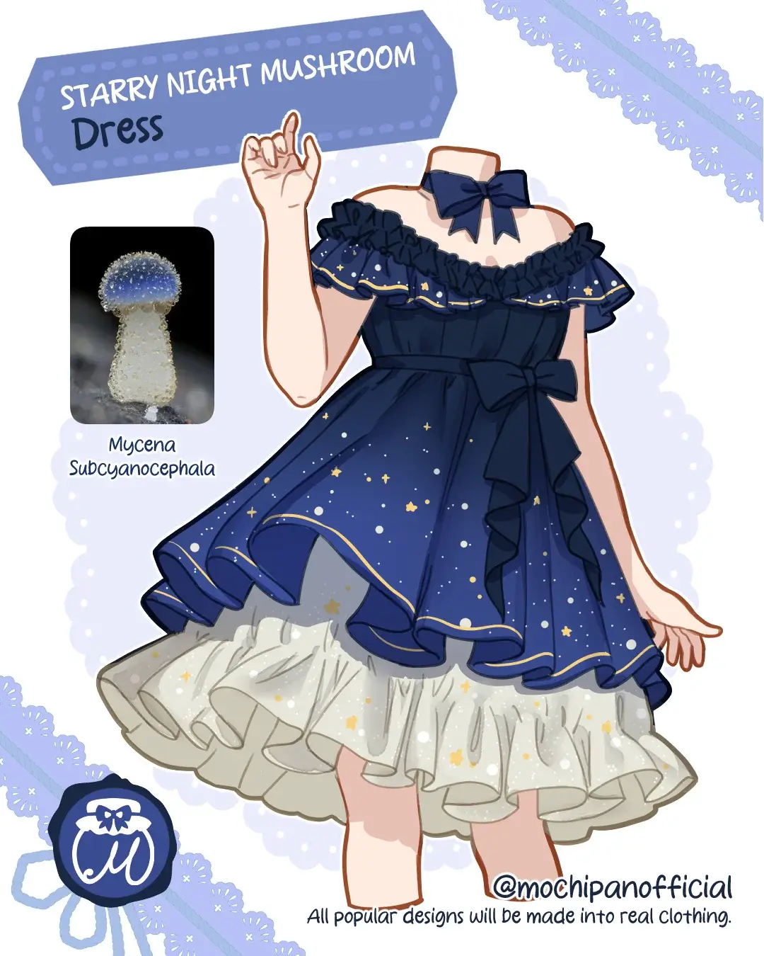 (Interest Check) Starry Night Mushroom Dress