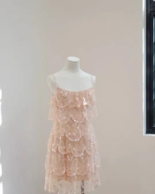 Charming Champagne Homecoming Dress ,A-Line Spaghetti Straps Lace Short Prom Dress RS794