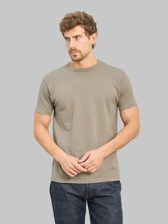 Samurai Jeans SJST-RIM Inlay Loopwheel Solid Tee Concrete Grey