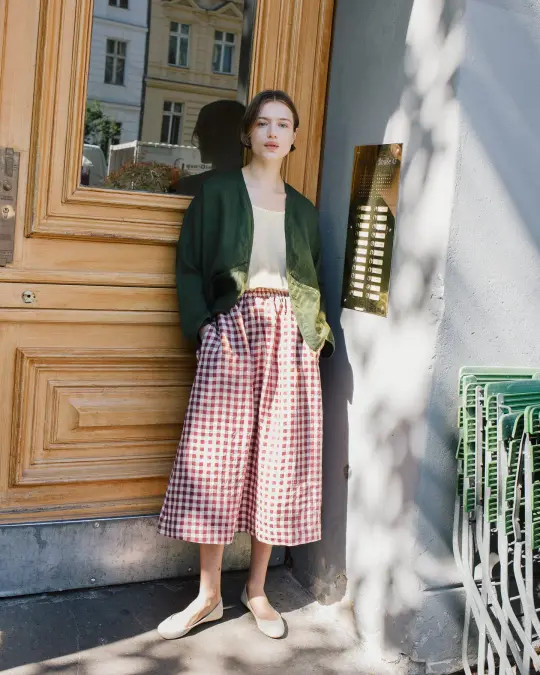 COPENHAGEN throw-on linen jacket
