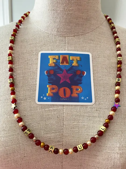 *FAT POP* Red Beaded Necklace