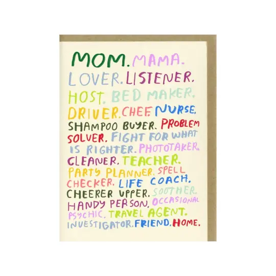 Mom, You're All That Card