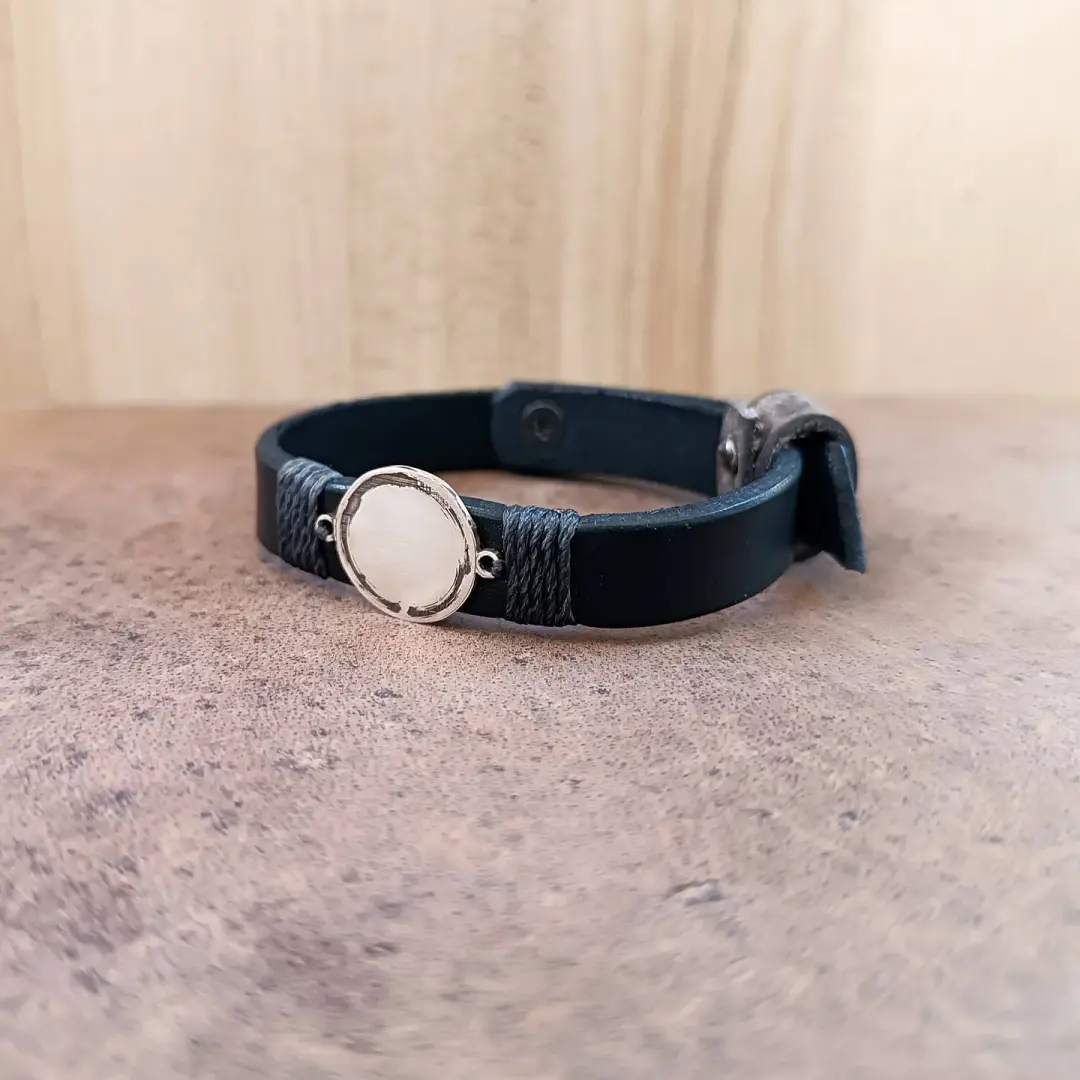 The Enso Zen Leather Bracelet | Circle of Enlightenment & Imperfection