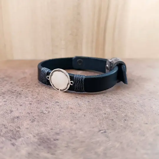 The Enso Zen Leather Bracelet | Circle of Enlightenment & Imperfection