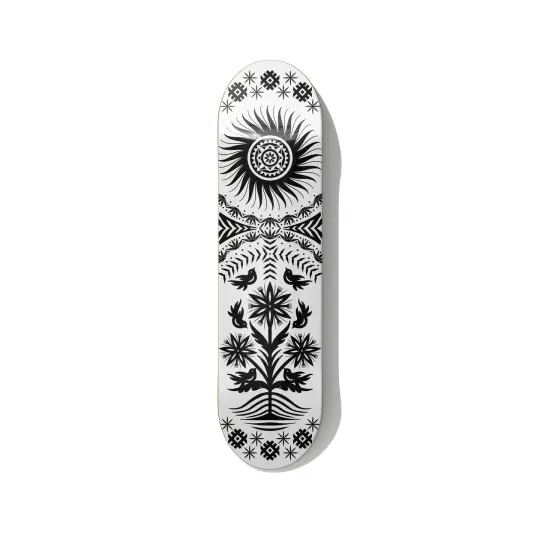 Skateboard Wall Art – Sunrise Sun Baltic Folklore Art Deck