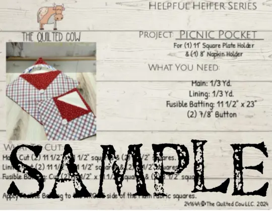 Helpful Heifer Picnic Pocket