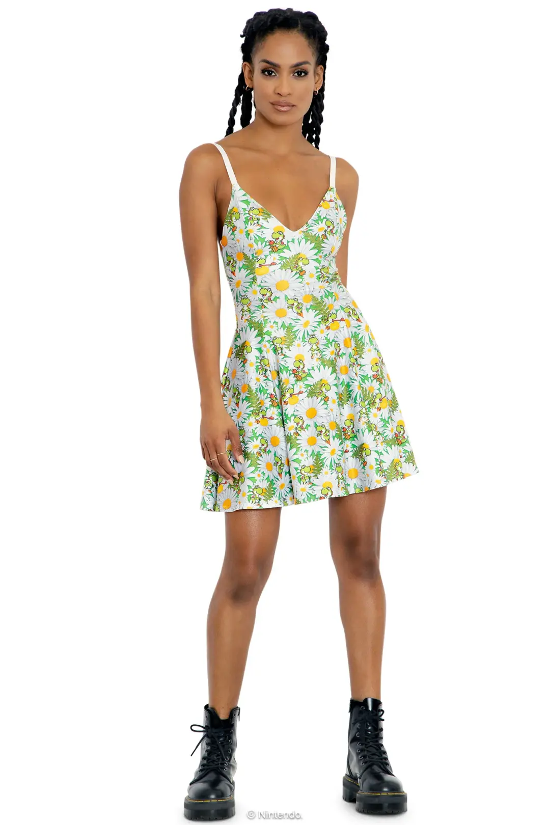 Yoshi Garden Mini Strappy Dress