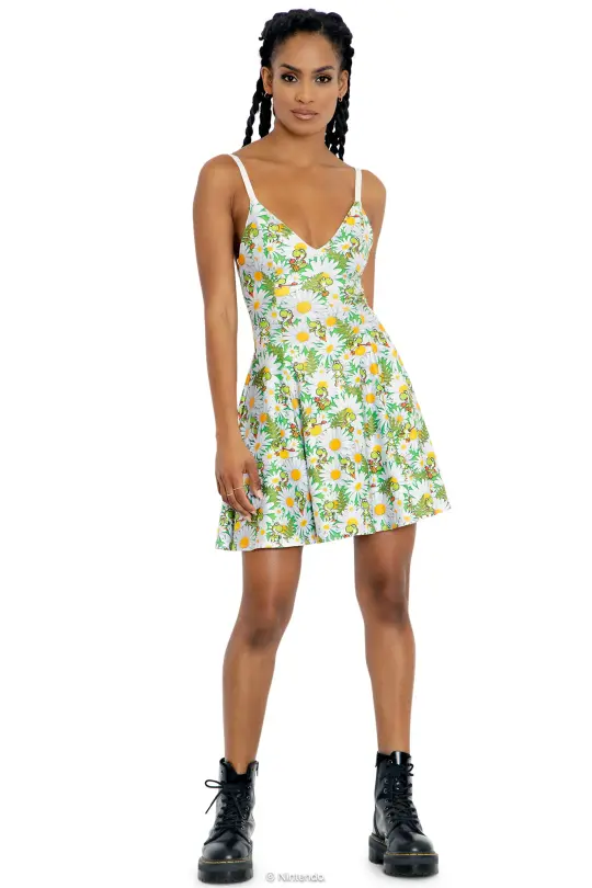 Yoshi Garden Mini Strappy Dress