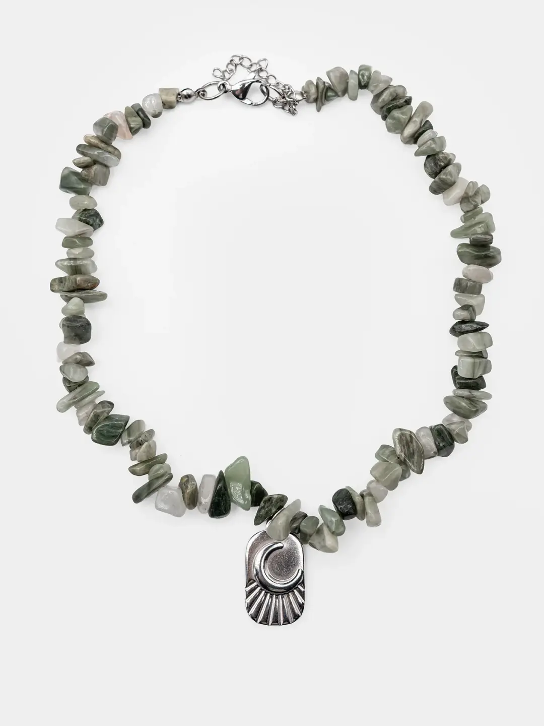 Choker z zielonym agatem Fayra
