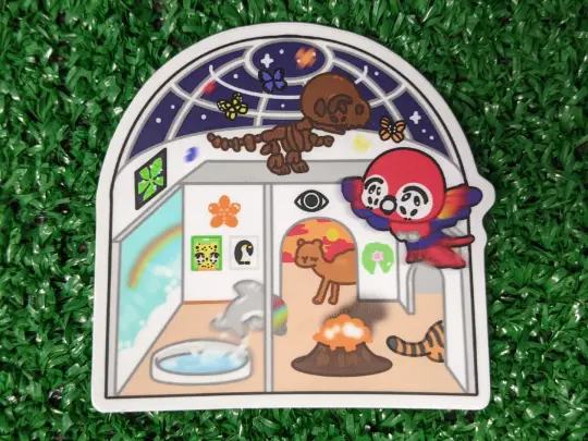 utopian scholastic museum waterproof vinyl sticker