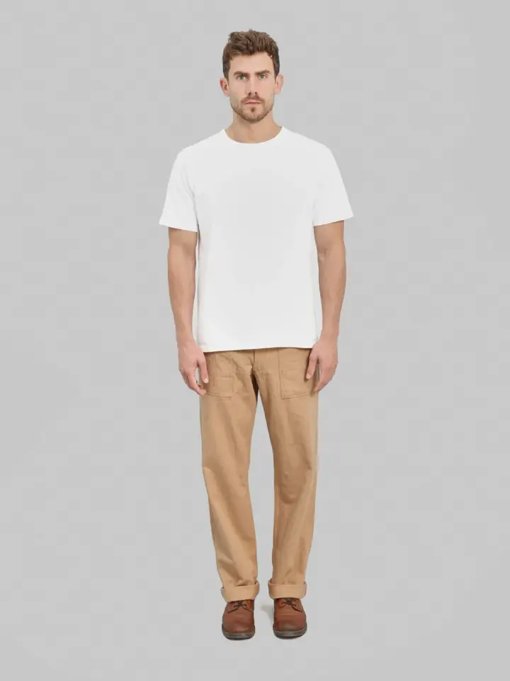 Studio D'Artisan 1917 Fox Cotton Baker Pants Brown