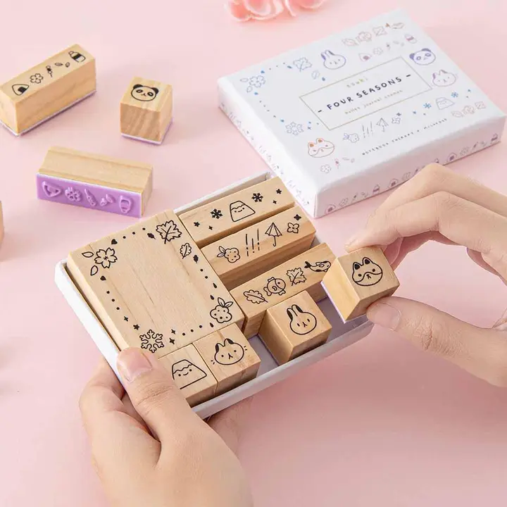 Tsuki ‘Four Seasons’ Bullet Journal Stamp Set ☾ @milkkoyo x NotebookTherapy