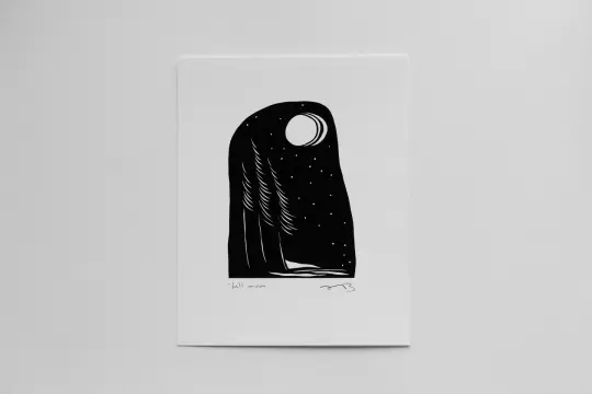 "Full Moon" 8x10" print