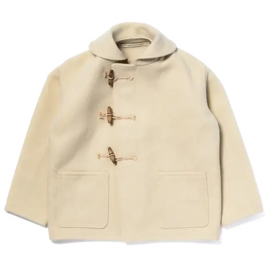 WWII BRITISH FEARNOUGHT DUFFLE COAT, ARP