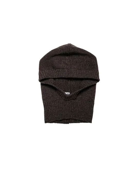 MHL Felted Hood Lambswool Chocolate