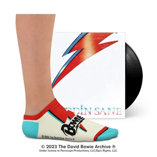 David Bowie Aladdin Sane Low Socks