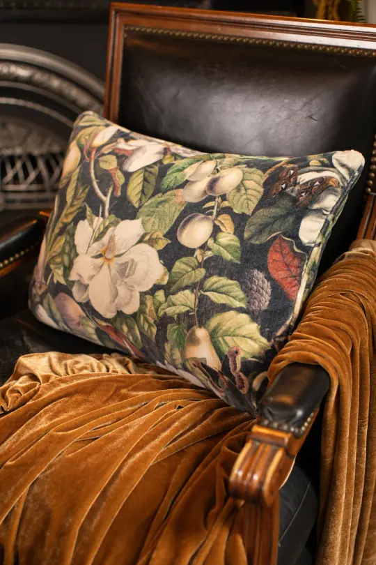 Fleur De Lune Velvet Society Cushion