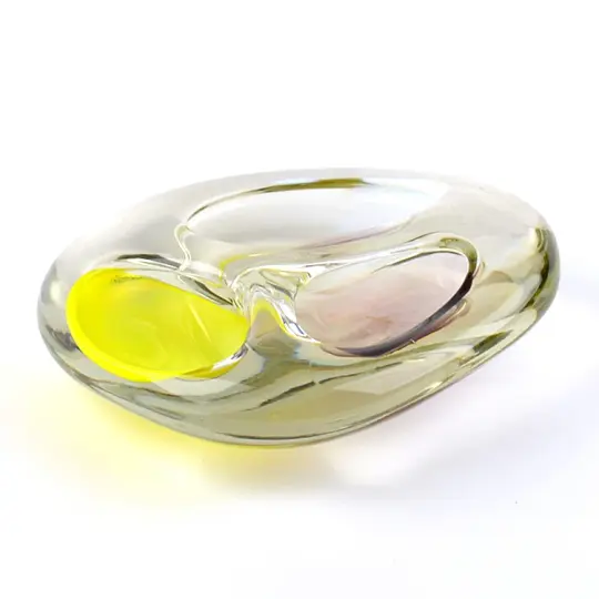 Murano Style Art Glass Trinkets Dish