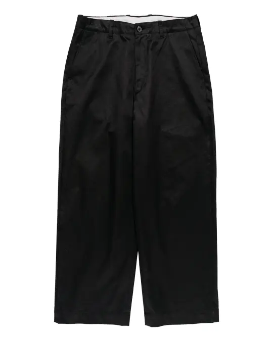 Universal Products No Tuck Chino Trousers Black